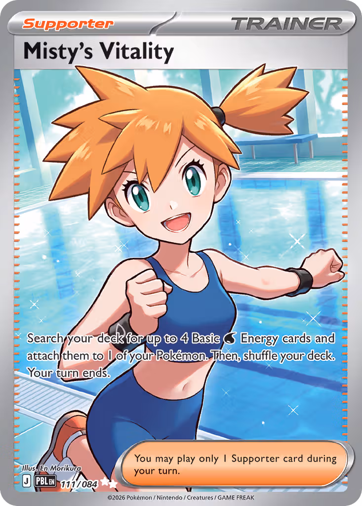 Misty's Vitality 111/84 Pokemon card