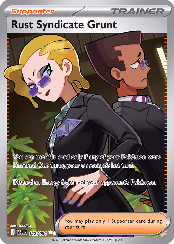 Rust Syndicate Grunt 112/84 Pokemon card