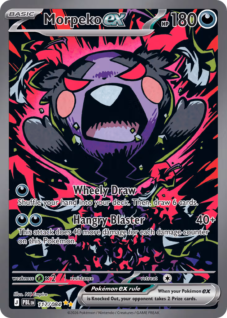 Morpeko ex 117/84 Pokemon card