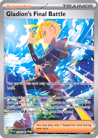 Gladion's Final Battle 118/84 Pokemon card