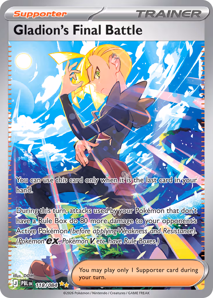 Gladion's Final Battle 118/84 Pokemon card