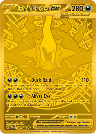 Mega Darkrai ex 120/84 Pokemon card