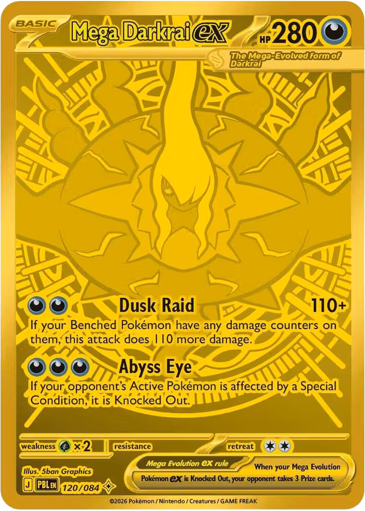 Mega Darkrai ex 120/84 Pokemon card