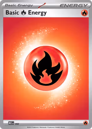 Fire Energy 2/8 Pokemon card