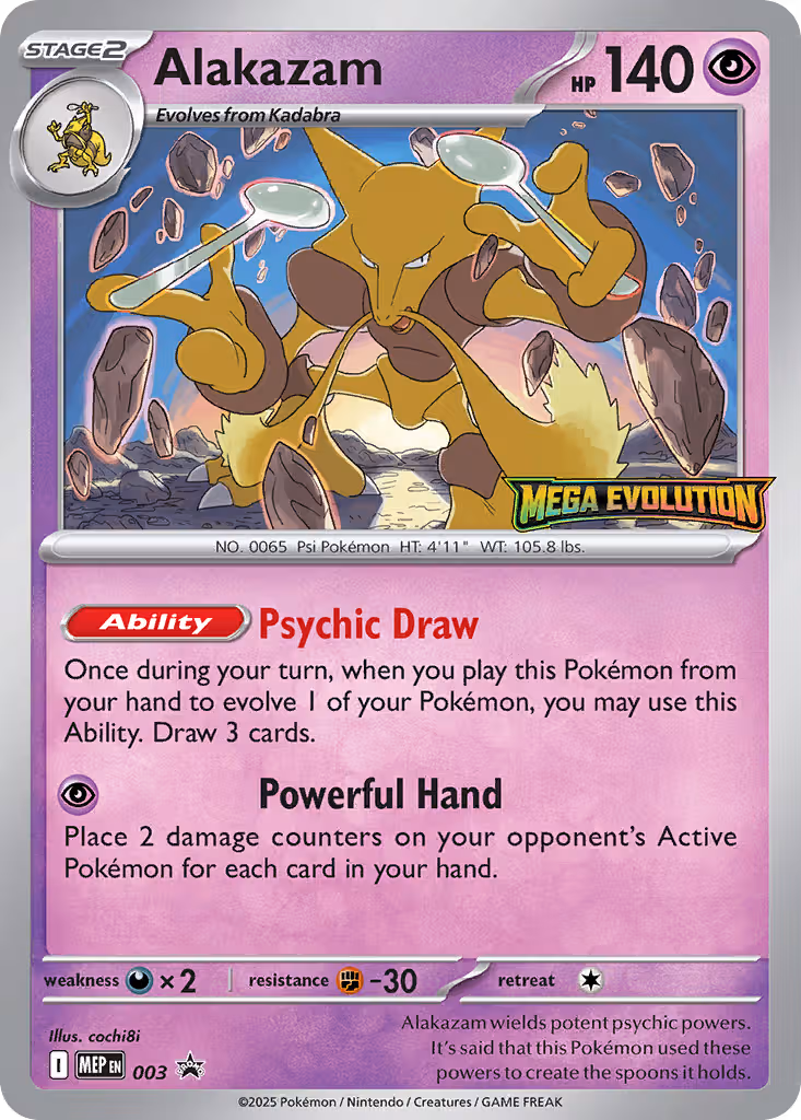 Alakazam 003 Pokemon card