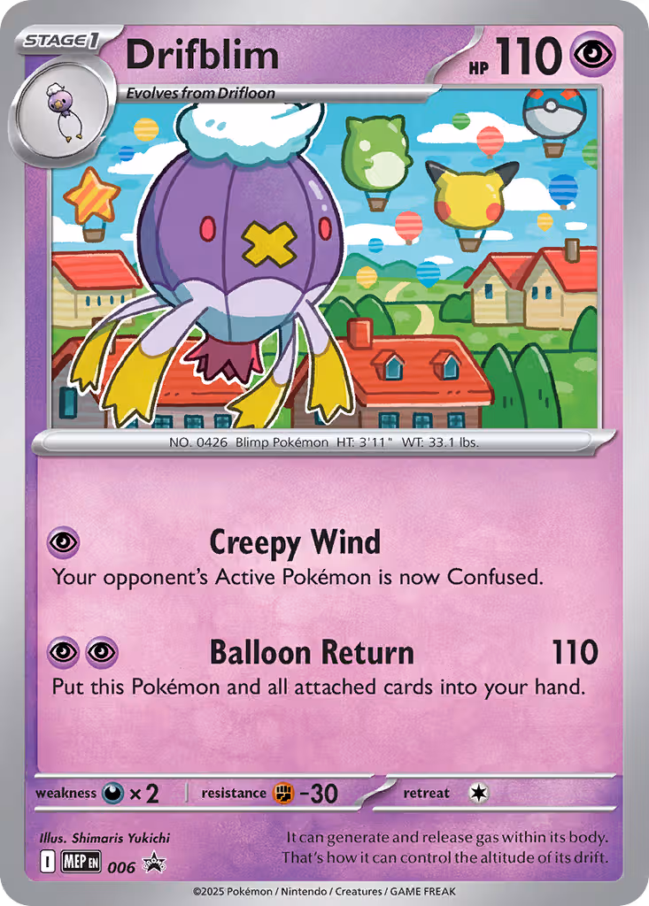 Drifblim 006 Pokemon card