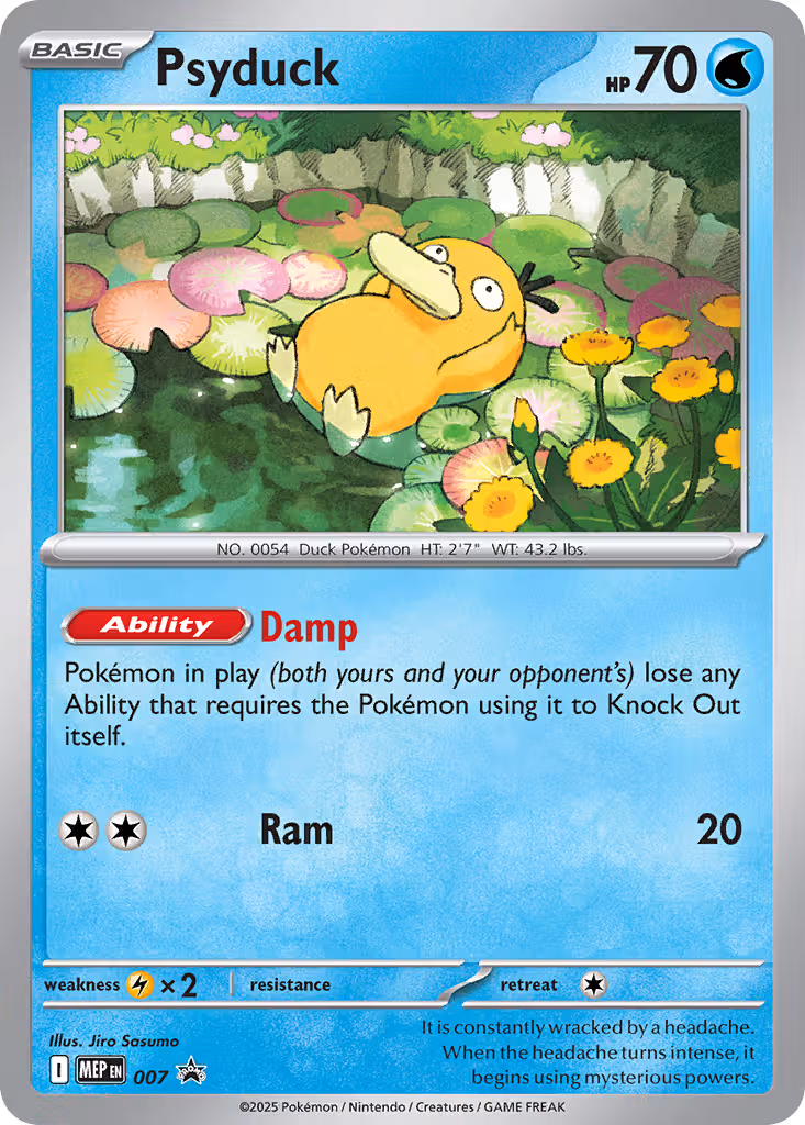 Psyduck 007 Pokemon card