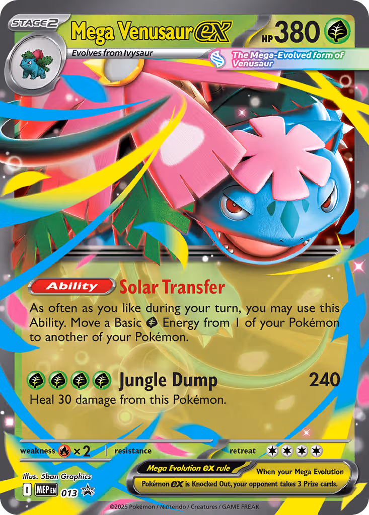Mega Venusaur ex 013 Pokemon card