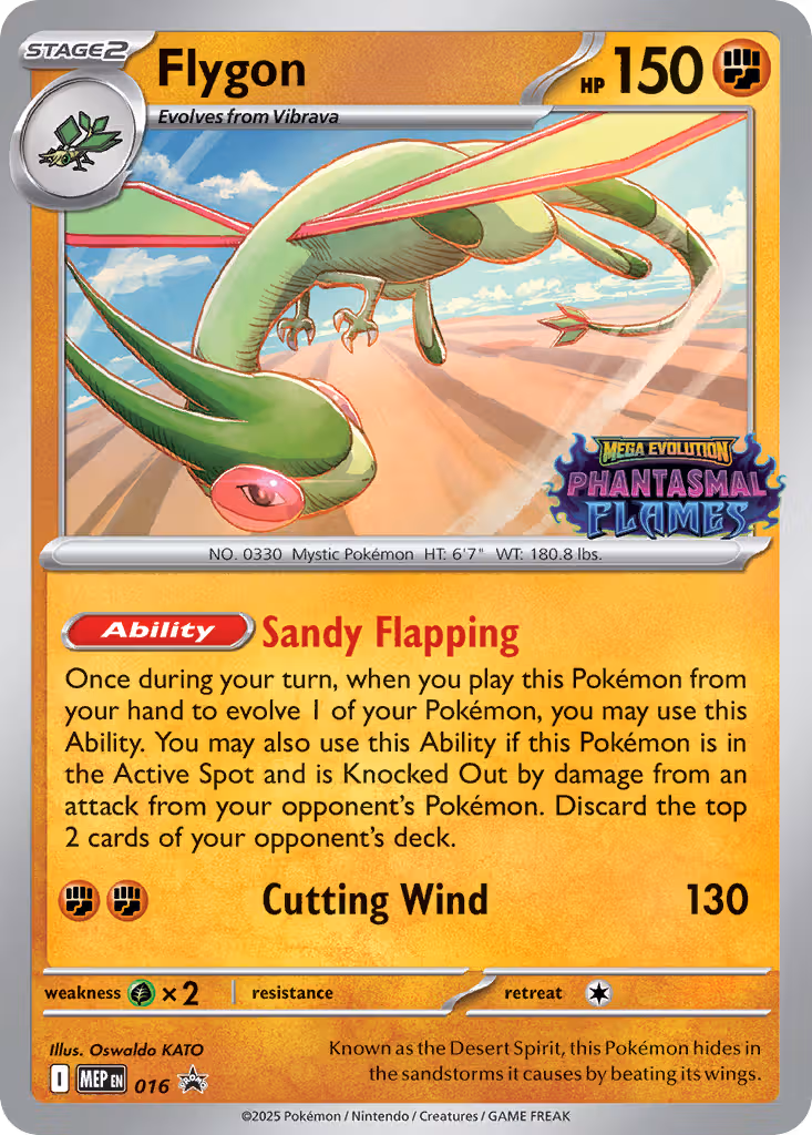 Flygon 016 Pokemon card