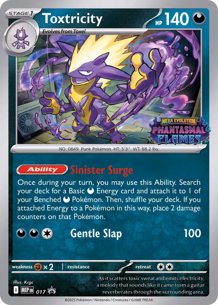 Toxtricity 017 Pokemon card