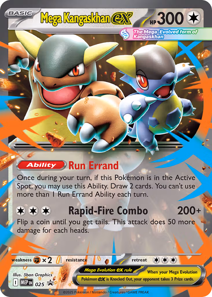 Mega Kangaskhan ex 025 Pokemon card