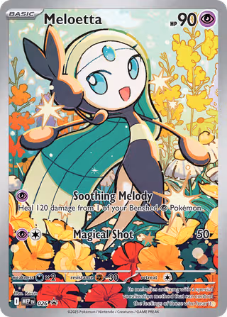 Meloetta 026 Pokemon card