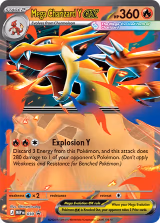 Mega Charizard Y ex 030 Pokemon card