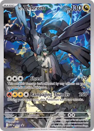 N's Zekrom 031 Pokemon card