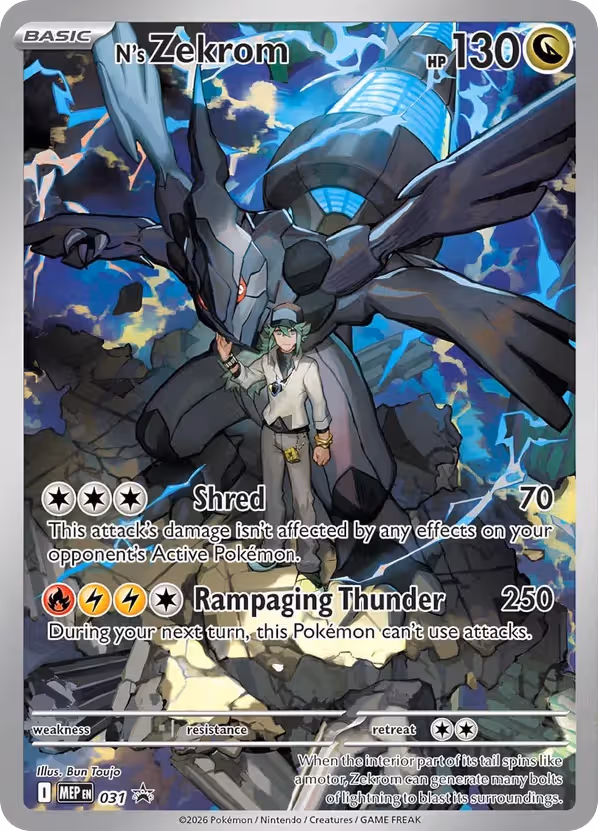 N's Zekrom 031 Pokemon card