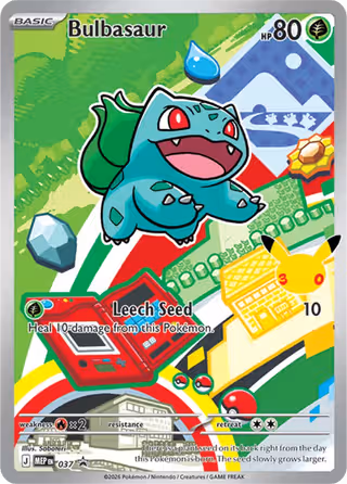 Bulbasaur 037 Pokemon card