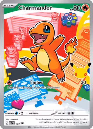 Charmander 038 Pokemon card
