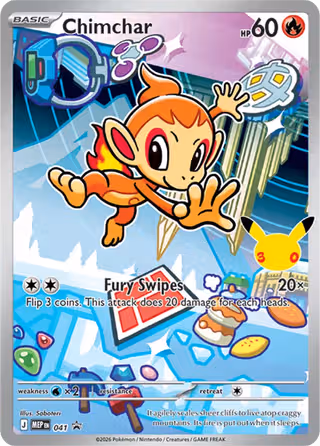 Chimchar 041 Pokemon card