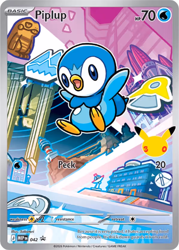 Piplup 042 Pokemon card