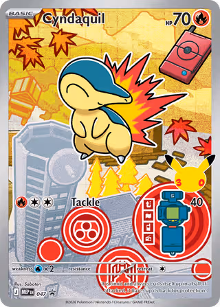 Cyndaquil 047 Pokemon card