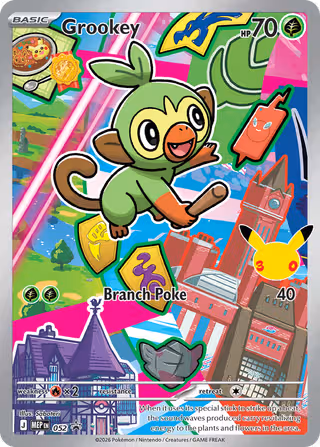 Grookey 052 Pokemon card