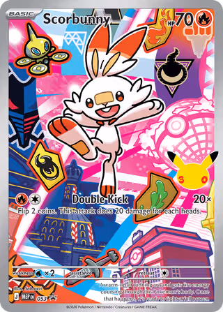 Scorbunny 053 Pokemon card