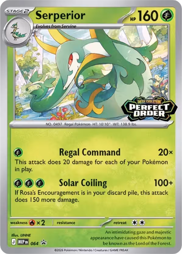 Serperior 064 Pokemon card
