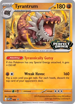 Tyrantrum 066 Pokemon card