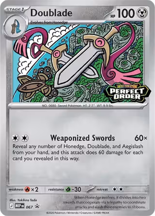 Doublade 067 Pokemon card