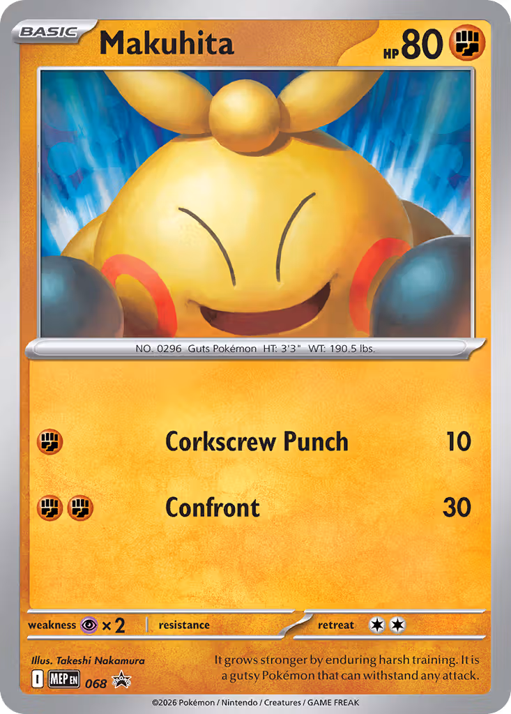Makuhita 068 Pokemon card
