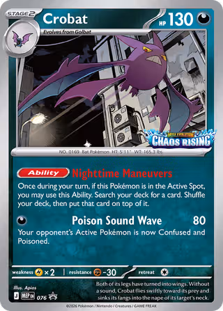 Crobat 076 Pokemon card