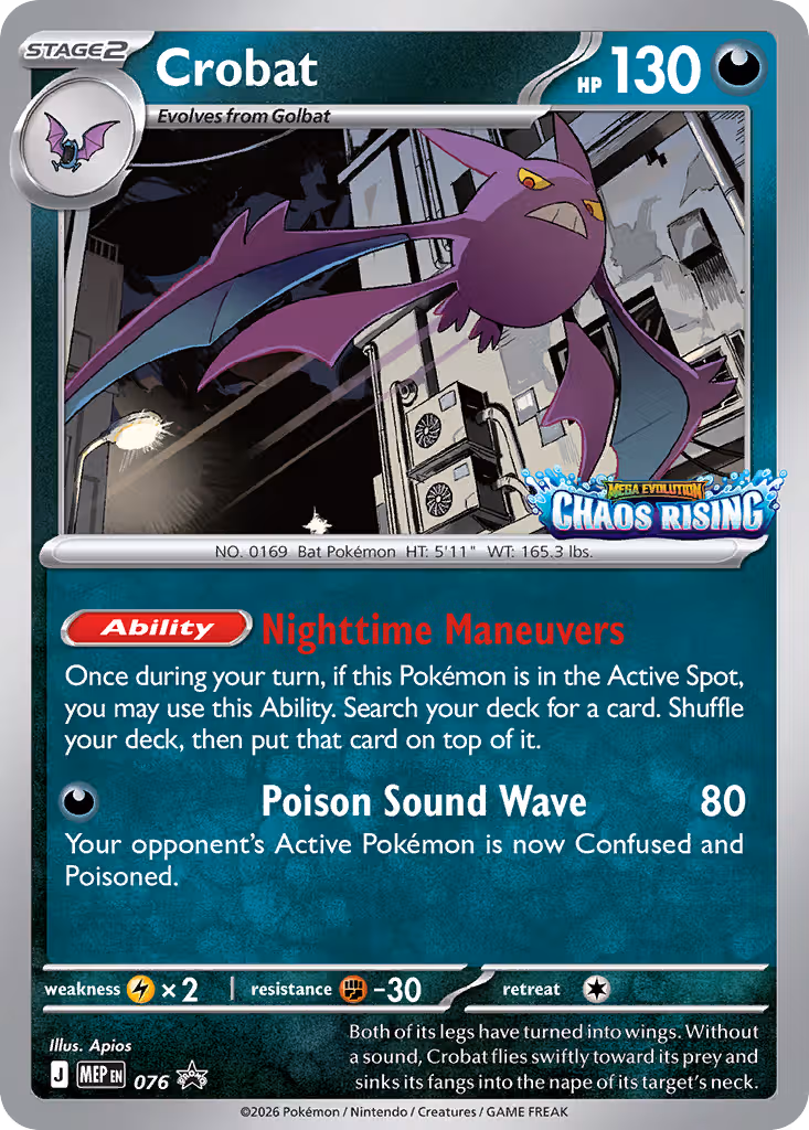 Crobat 076 Pokemon card