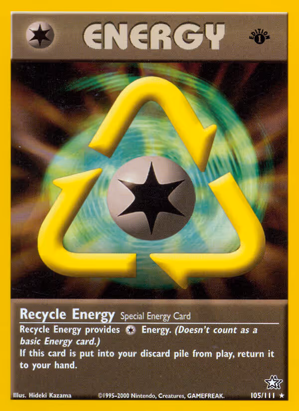 Recycle Energy 105/111 Pokemon card