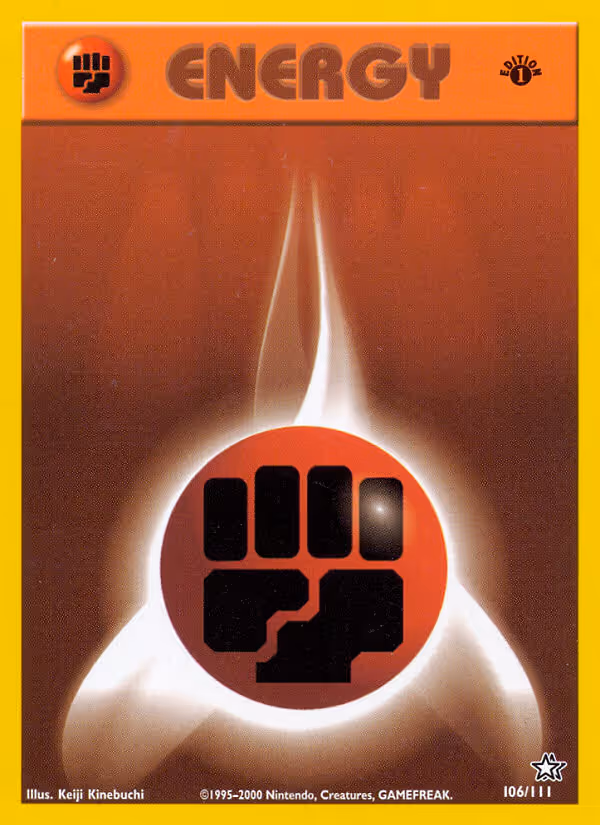 Fighting Energy 106/111 Pokemon card