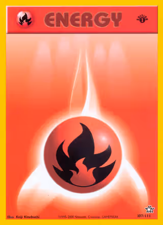 Fire Energy 107/111 Pokemon card
