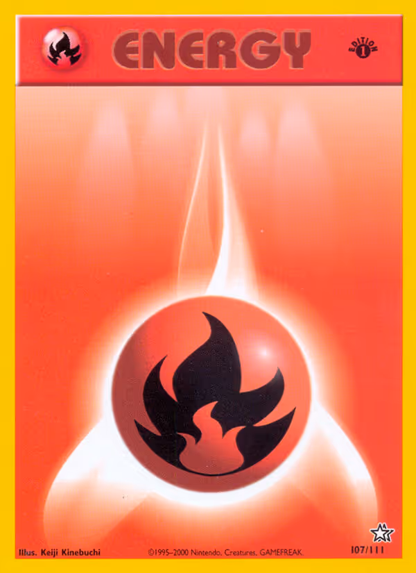 Fire Energy 107/111 Pokemon card