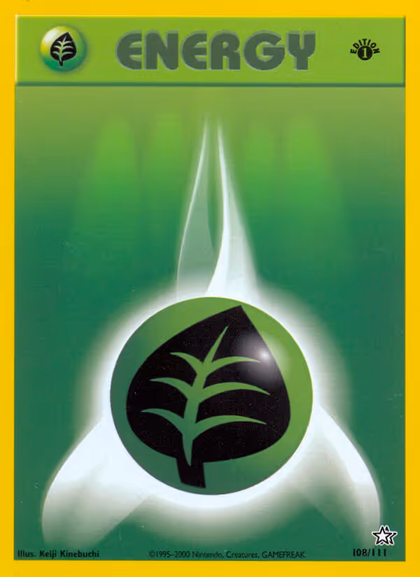 Grass Energy 108/111 Pokemon card
