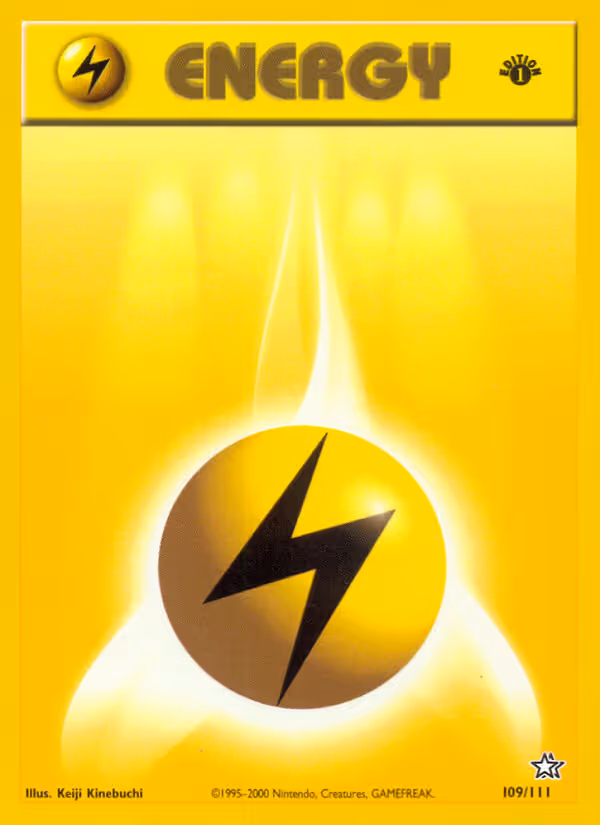 Lightning Energy 109/111 Pokemon card
