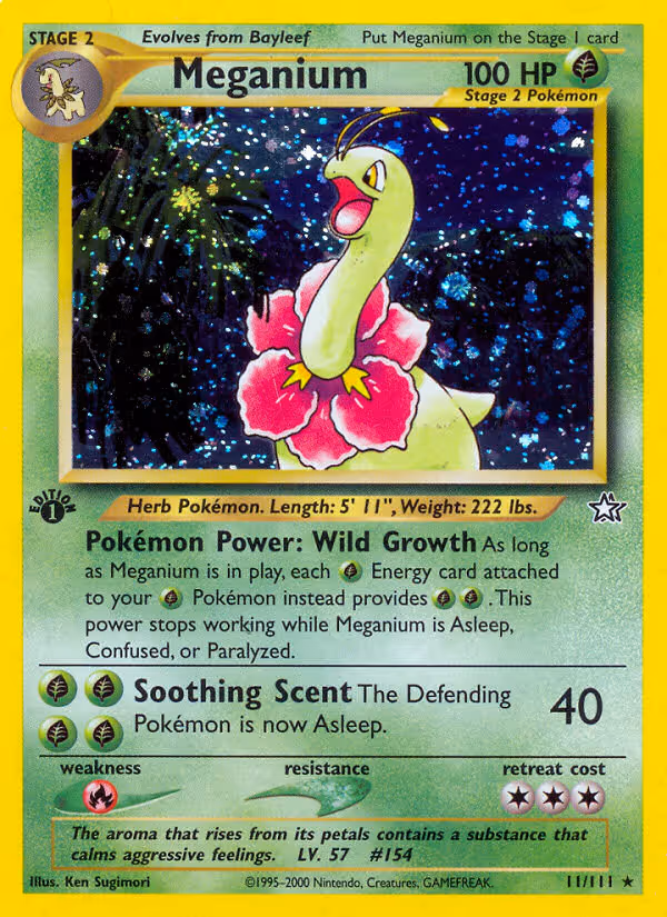 Meganium 11/111 Pokemon card