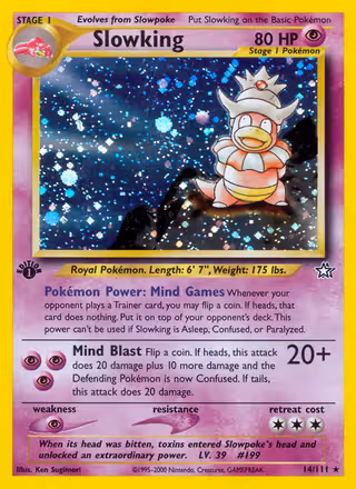 Slowking 14/111 Pokemon card
