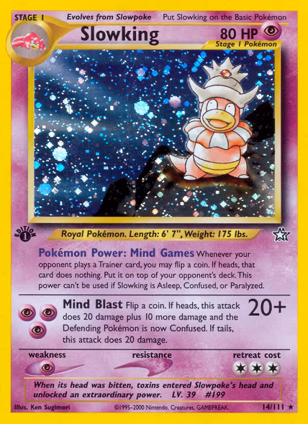 Slowking 14/111 Pokemon card