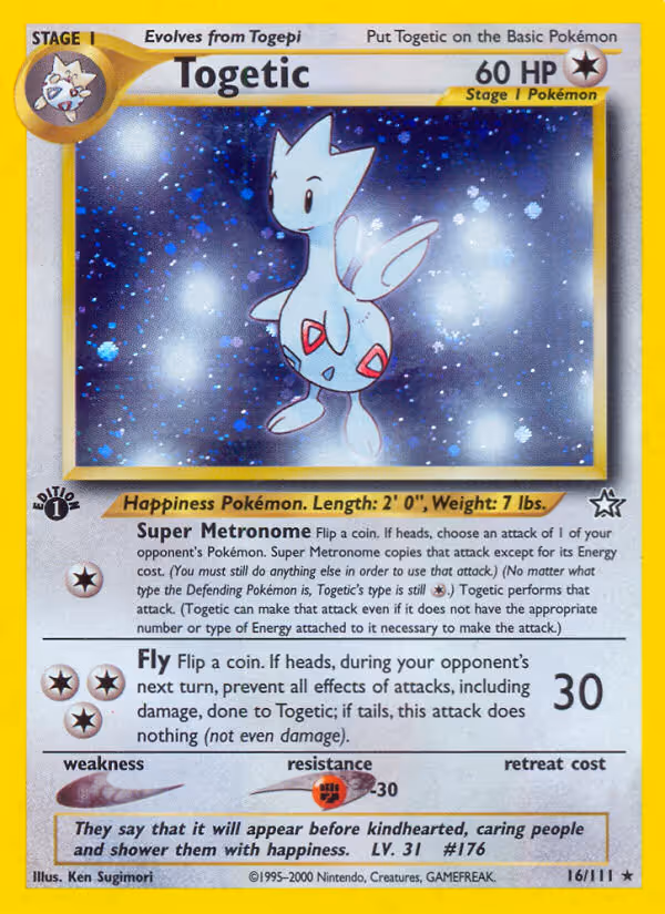 Togetic 16/111 Pokemon card