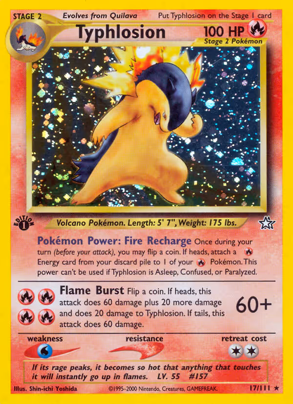 Typhlosion 17/111 Pokemon card