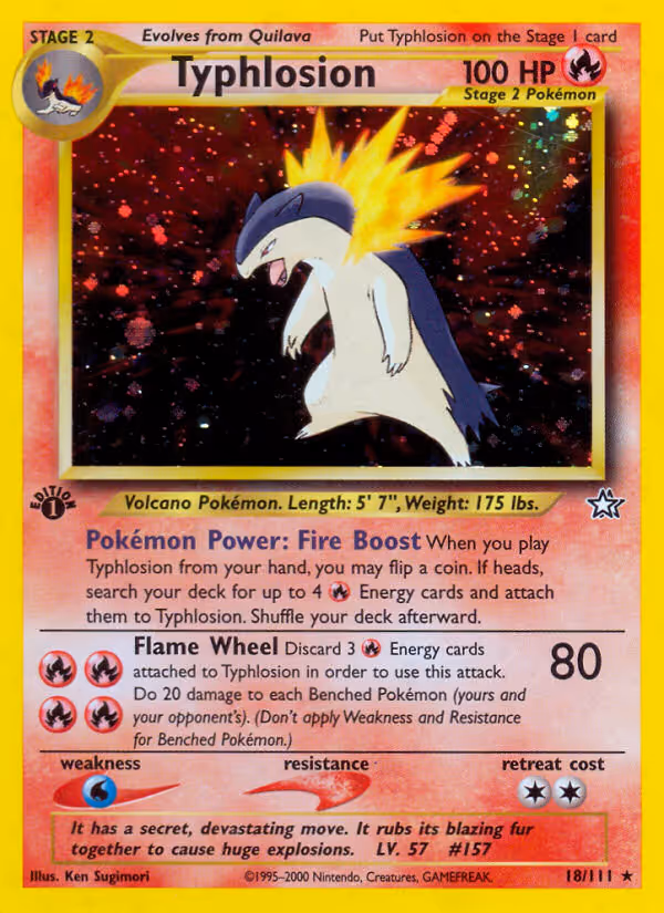 Typhlosion 18/111 Pokemon card