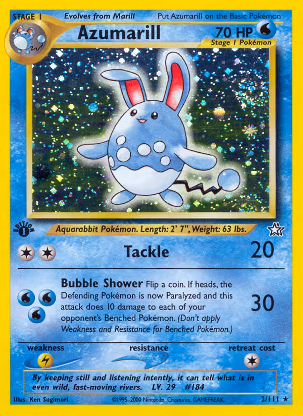 Azumarill 2/111 Pokemon card