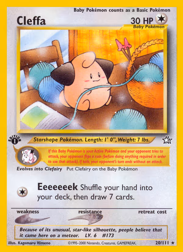 Cleffa 20/111 Pokemon card