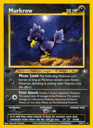 Murkrow 24/111 Pokemon card