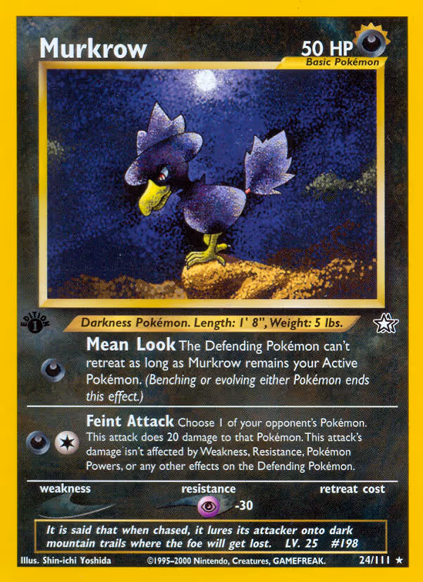 Murkrow 24/111 Pokemon card