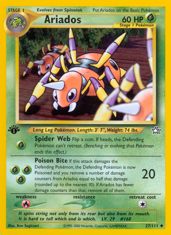Ariados 27/111 Pokemon card