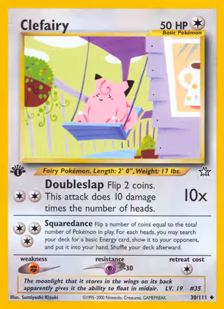 Clefairy 30/111 Pokemon card
